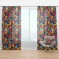 thumbnail image 1 of Designart 'Kids Geometric Pattern' Modern Curtain Panel, 1 of 4