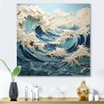 thumbnail image 1 of Designart "Kinetic Waves in the World of Art I" Nautical & Beach Metal Wall Decor, 1 of 5