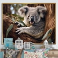 thumbnail image 1 of Designart "Koala Haven Australia painting I" Animals Floater Framed Wall Art Living Room, 1 of 7
