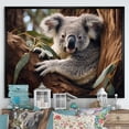 thumbnail image 1 of Designart "Koala Haven Australia painting I" Animals Floater Framed Wall Art Living Room, 1 of 7