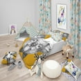 thumbnail image 1 of Designart 'Koala with Glasses and Bow Tie' Modern & Contemporary Duvet Cover Set, 1 of 2
