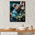 thumbnail image 1 of Designart "Koalas Enjoying Laundry Time II" Laundry Canvas Art Print, 1 of 7