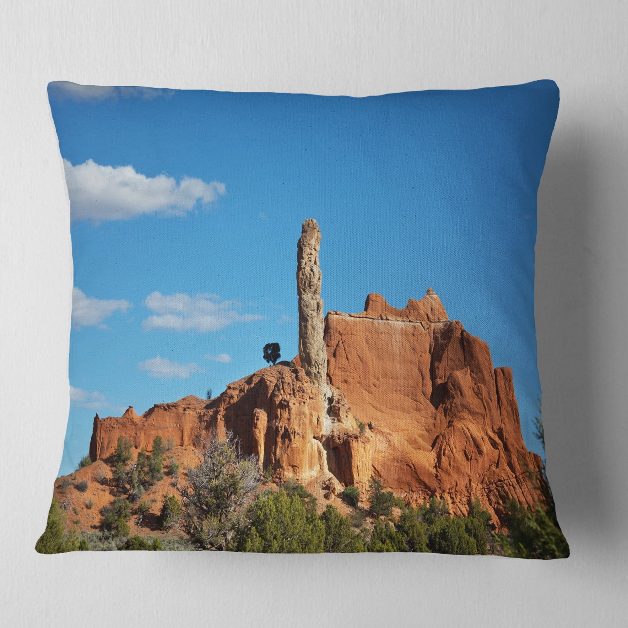 Designart Kodachrome State Park USA - Modern Landscape Printed Throw Pillow - 18x18