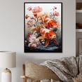 thumbnail image 1 of Designart "Koi Fish Fishing Contemporary wall art II" Animals Floater Framed Canvas Wall Art, 1 of 7