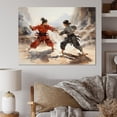 thumbnail image 1 of Designart "Kung Fu China Art painting II" Chinese Wall Art Print, 1 of 1