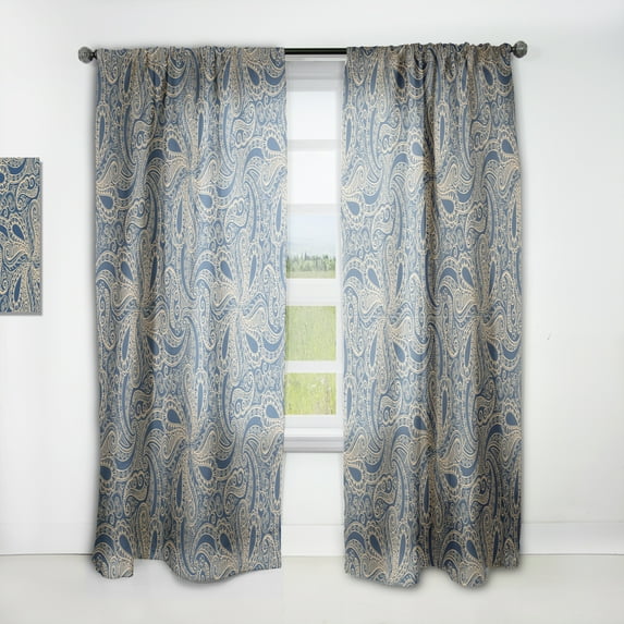 Designart 'Lace Mandala Pattern I' Bohemian & Eclectic Curtain Panel