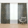thumbnail image 1 of Designart 'Lace Mandala Pattern I' Bohemian & Eclectic Curtain Panel, 1 of 4