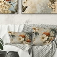 thumbnail image 1 of Designart "Lace with Rustic Charm" Floral Printed Throw Pillow, 1 of 5