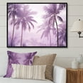 thumbnail image 1 of Designart "Lagoon Amidst Lavender Jungle Palm Trees" Palms & Palm Trees Floater Framed Wall Decor, 1 of 5