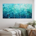 thumbnail image 1 of Designart "Lagoon in Aqua II" Abstract Landscape Wall Art Prints Set, 1 of 5