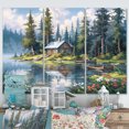 thumbnail image 1 of Designart "Lakehouse Retreat I" Countryside Metal Art Print Set, 1 of 5