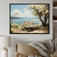 thumbnail image 1 of Designart "Lakeside Picnic II" Meals & Picnics Floater Framed Canvas Prints, 1 of 5