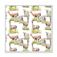 thumbnail image 1 of Designart 'Lambs and Lamas On A Green Meadow' Farmhouse Framed Canvas Wall Art Print, 1 of 5