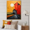 thumbnail image 1 of Designart "Landscape Barns Rural Collage VI" Farmhouse Floater Framed Canvas Art Print, 1 of 7