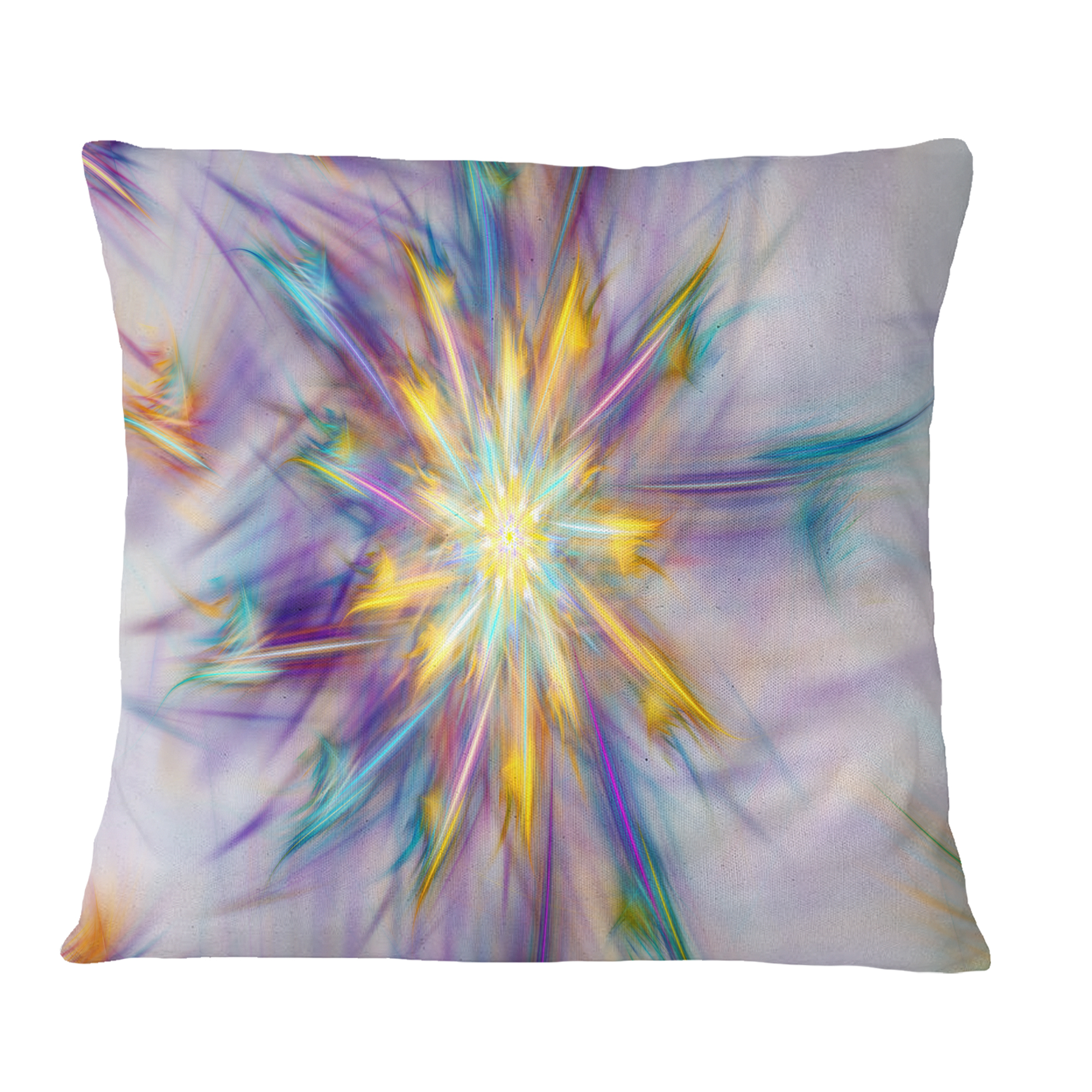 Designart Large Exotic Colorful Flower - Floral Throw Pillow - 18x18