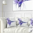 thumbnail image 1 of Designart Large Fractal Artwork Blue - Abstract Throw Pillow - 18x18, 1 of 5