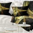 thumbnail image 1 of Designart Large Fractal Artwork Yellow - Abstract Throw Pillow - 12x20, 1 of 5