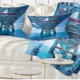 thumbnail image 1 of Designart Large Industrial Pier - Seascape Throw Pillow - 12x20, 1 of 5