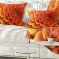 thumbnail image 1 of Designart Large Orange Flower and Petals - Floral Throw Pillow - 12x20, 1 of 5