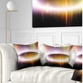 thumbnail image 1 of Designart Large Oval of Northern Lights - Abstract Throw Pillow - 18x18, 1 of 5