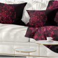 thumbnail image 1 of Designart Large Red Alien Fractal Flower - Floral Throw Pillow - 12x20, 1 of 1
