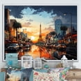 thumbnail image 1 of Designart "Las Vegas in Future Cityscape of Tomorrow II" Cityscapes Floater Framed Canvas Wall Art, 1 of 7