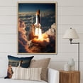 thumbnail image 1 of Designart "Launch of the Space Shuttle III" Space Shuttle Floater Framed Canvas Art Print, 1 of 7