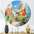 thumbnail image 1 of Designart "Laundry Day in Italy V" Bath & Laundry Oversized Wall Clock, 1 of 5