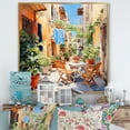 thumbnail image 1 of Designart "Laundry Day in the Province II" Bath & Laundry Floater Framed Wall Art Living Room, 1 of 7