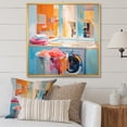 thumbnail image 1 of Designart "Laundry modern Reflections I" Bath & Laundry Floater Framed Canvas Art Print, 1 of 7