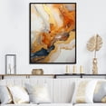 thumbnail image 1 of Designart "Lava Geode in Gold and White I" Landscapes Framed Wall Art - Traditional Gold Stone Geode Entryway Framed Wall Art, 1 of 6