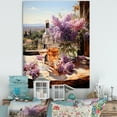 Designart "Lavender Breeze Blooms at Purple Winery II" Food & Beverage