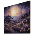 thumbnail image 1 of Designart "Lavender Enchanting Lavender Painting II" Landscapes Print on Natural Pine Wood, 1 of 5