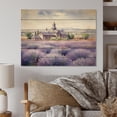 thumbnail image 1 of Designart "Lavender Hues Bringing Calmness III" Landscapes Print on Natural Pine Wood, 1 of 5