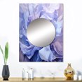 thumbnail image 1 of Designart "Lavender Rose Twist" Abstract Spirals Mirror Wall Decor - Modern Purple Abstract Mirror Wall Art For Entryway - 32" x 24" Inch, 1 of 5