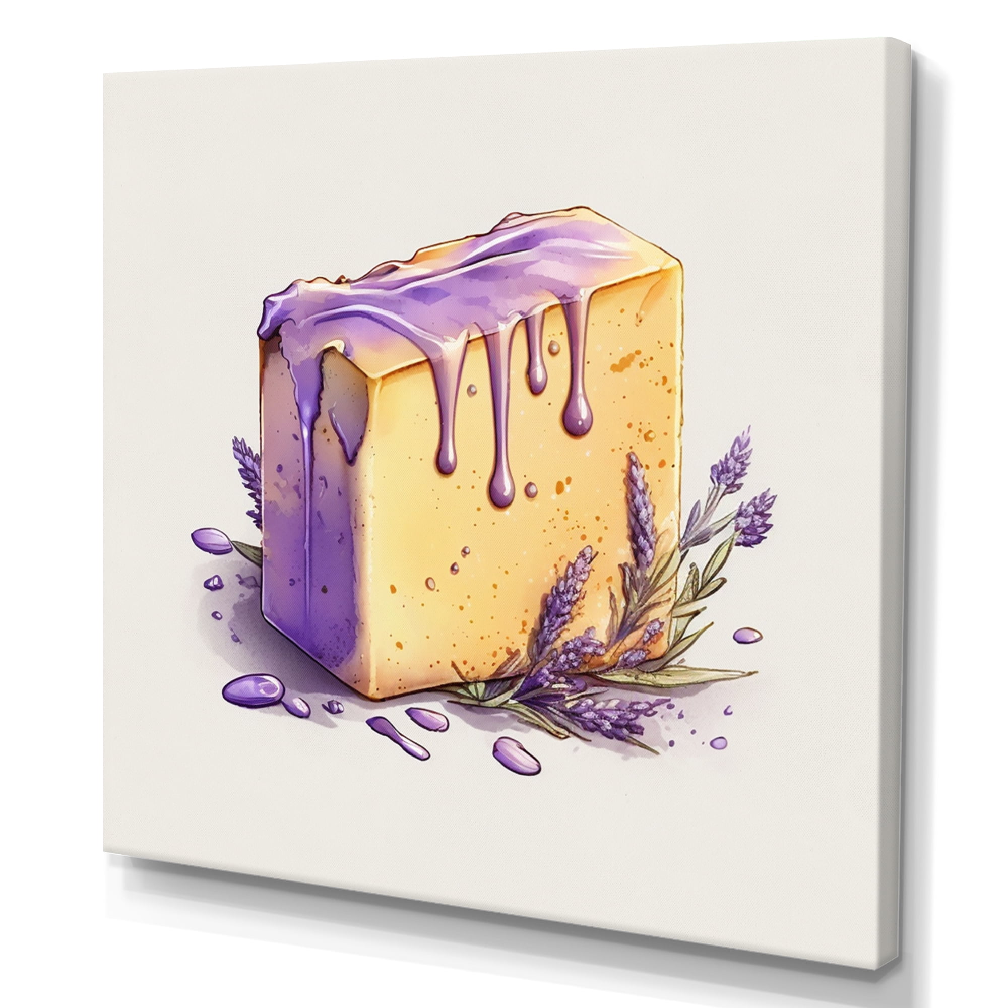 Designart Lavender Soap II Canvas Wall Art