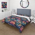 thumbnail image 1 of Designart "Lavender Tribal Mix I" Purple Damask Bedding Covert Set - Bohemian & Eclectic Bed Set With 2 Shams, 1 of 5