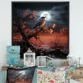 thumbnail image 1 of Designart "Layered Textures Form Mixed Media Heavens" Animals Bird Floater Framed Wall Decor, 1 of 5