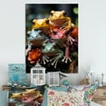 thumbnail image 1 of Designart "Leaping Amphibians III" Animals Metal Wall Art, 1 of 5