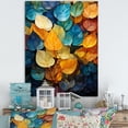 thumbnail image 1 of Designart "Leaves In A Magical Spectrum Of Colors I" Leaves Canvas Prints, 1 of 7