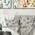 thumbnail image 1 of Designart "Leaves In A Minimalist Composition II" Plants Printed Throw Pillow, 1 of 5