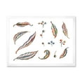 thumbnail image 1 of Designart 'Leaves and Berries Of Wild Grapes' Bohemian & Eclectic Framed Art Print, 1 of 4
