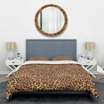 thumbnail image 1 of Designart 'Leopard Fur Safari III' Mid-Century Modern Duvet Cover Set, 1 of 4