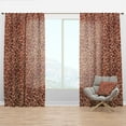 thumbnail image 1 of Designart 'Leopard Fur Safari Pattern I' Mid-Century Modern Curtain Panel, 1 of 4