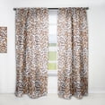 thumbnail image 1 of Designart 'Leopard Fur Safari Pattern II' Mid-Century Modern Curtain Panel, 1 of 5