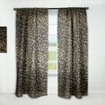 thumbnail image 1 of Designart 'Leopard Fur Safari Pattern III' Mid-Century Modern Curtain Panel, 1 of 5