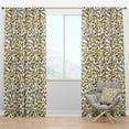 thumbnail image 1 of Designart 'Leopard Fur Safari Pattern VI' Mid-Century Modern Blackout Curtain Panel, 1 of 4