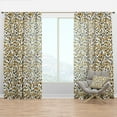 thumbnail image 1 of Designart 'Leopard Fur Safari Pattern VI' Mid-Century Modern Curtain Panel, 1 of 4