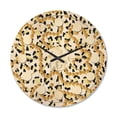 thumbnail image 1 of Designart 'Leopard Fur Safari Pattern VI' Mid-Century Modern Wood Wall Clock, 1 of 5
