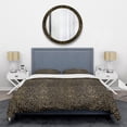 thumbnail image 1 of Designart 'Leopard Fur Safari V' Mid-Century Modern Duvet Cover Set, 1 of 4
